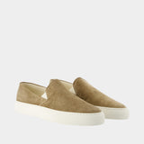 Minimal Slip On Sneakers - COMMON PROJECTS - Leather - Beige