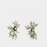 Flower Earrings - Simone Rocha - Pearl - Silver