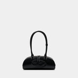 1DR Dome Shoulder Bag - DIESEL - Leather - Black