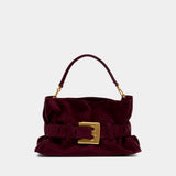 Anthem Medium Shoulder Bag - Balmain - Leather - Burgundy