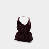 Sphynx Mini Purse - Balmain - Leather - Burgundy
