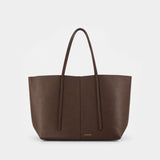 Abilla Shopper Bag - By Malene Birger - Leather - Brown