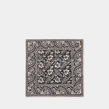 Hankie Lace Scarf - TOTEME - Silk - Black