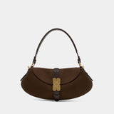 Kat Baguette Shoulder Bag - Ganni - Leather - Brown