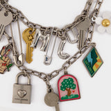 Pop Americana Charm Necklace - Marc Jacobs - Metal - Silver