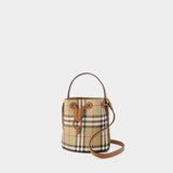 Ll Mini Drawstring Purse - Burberry - Synthetic Leather - Brown