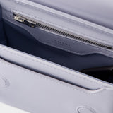 Bandana Micro Bag 灰色光面小牛皮手提斜挎包