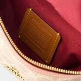 蔻驰 Coach Bethany 棕色帆布拼皮腰包