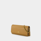 Essential Long 棕色小牛皮单肩包斜挎包