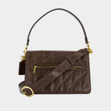 Tabby With Chain Shoulder Bag - Coach - Leather - Brown