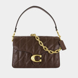 Tabby With Chain Shoulder Bag - Coach - Leather - Brown
