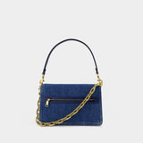 Tabby Shoulder Bag - Coach - Cotton - Blue