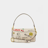 Sketch Print Tabby 26 Shoulder Bag - Coach - Leather - White