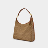 Signature Juliet Shoulder Bag 38 - Coach - Canvas - Brown