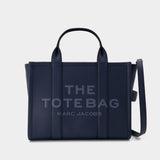The Small Tote in Blue Sea Leather
