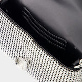 Marc Jacobs银色网布迷你单肩包