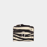 The Mini Compact 黑色皮制迷你钱包