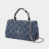 The Dual Chain Shoulder Bag - Marc Jacobs - Cotton - Blue