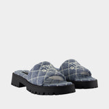 The Lug Sole Sandals - Marc Jacobs - Cotton - Blue