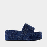 The Platform Sandals - Marc Jacobs - Cotton - Blue