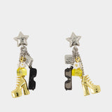 Mini Icon Charm Earrings - Marc Jacobs - Metal - Gold
