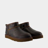 Ultra Mini Classic Boots - UGG - Leather - Brown