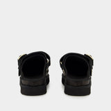 W Goldenstar Villa Sandals - UGG - Leather - Black