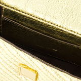 Kira Moto Mini Flap 金色小羊皮迷你单肩包斜挎包