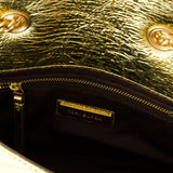 Kira Moto Small金色小羊皮Hobo包