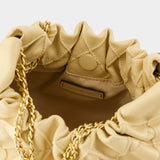 Fleming Mini 米色小牛皮迷你单肩包斜挎包