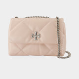 Kira Diamond Small Convertible Bag - Tory Burch - Leather - Pink