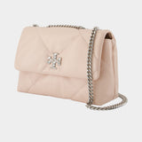 Kira Diamond Small Convertible Bag - Tory Burch - Leather - Pink