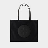 Ella Small Shopper Bag - Tory Burch - Leather - Black