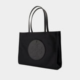 Ella Small Shopper Bag - Tory Burch - Leather - Black