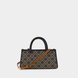 T-Monogram Small Purse - Tory Burch - Cotton - Blue