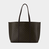 Perry Shopper Bag - Tory Burch - Cotton - Brown