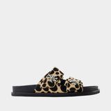 T-Lock Sport Sandals - Tory Burch - Leather - Printed
