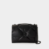 Kira Diamond Powder Convertible Bag - Tory Burch - Leather - Black