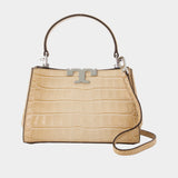 Eleanor Mini Satchel Purse - Tory Burch - Leather - Beige