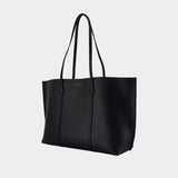 Perry Shopper Bag - Tory Burch - Leather - Black