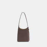 Romy Small Hobo Shoulder Bag - Tory Burch - Leather - Taupe