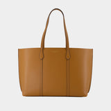 Perry Shopper Bag - Tory Burch - Leather - Brown