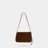 Romy Small Shoulder Bag - Tory Burch - Leather - Brown