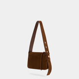 Romy Small Shoulder Bag - Tory Burch - Leather - Brown