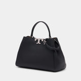 Eleanor Satchel Purse - Tory Burch - Leather - Black