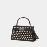 Lee Radziwill Mini Top Handle Purse - Tory Burch - Leather - Khaki