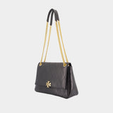 Charlie Shoulder Bag - Tory Burch - Leather - Black