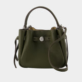 Romy Mini Bucket Shoulder Bag - Tory Burch - Leather - Khaki