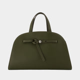 Romy Bauletto Handbag - Tory Burch - Leather - Khaki