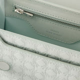 Ma Quad Micro 蓝色皮制手拿包单肩包